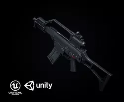 G36 Variants PBR Low-poly 3D model