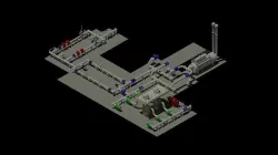 gas station 3D model