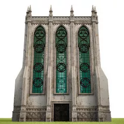 GOTHIC CASTLE BUILDING 5 Low-poly 3D model