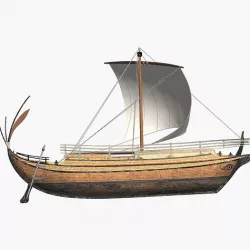 Greek Freight Ship 3D model
