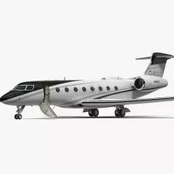 Gulfstream G800 Large Business Jet Rigged 3D model