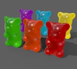 Gummy Bear Pbr Low-poly 3D model