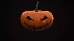 Halloween pumpkin Low-poly 3D model