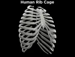 Human Ribcage - Ribs Low-poly 3D model