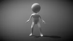 Hyper Casual Character Low-poly 3D model