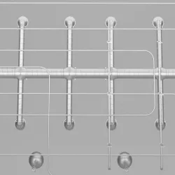 Industrial ceiling 3D model