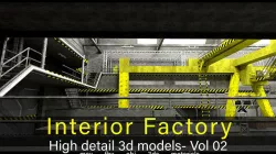Interior Factory- Vol 02- High detail 3d models Low-poly 3D model