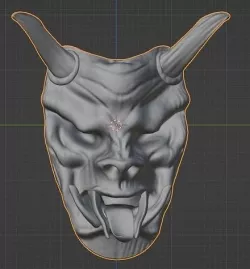 Japanese Oni Mask 3D model