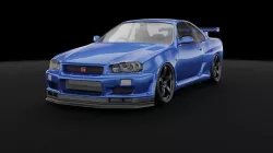 JDM r34 skyline gtr 3D model