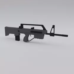 KH 2002 KHAYBAR assault rifle  Low-poly 3D model