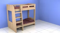 Kids Bunk Bed 3D model