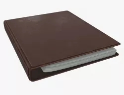 Leather ring binder 3D model