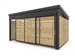 Lockable Bin Storage Shed 3D model