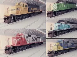 Locomotive Diesel Electric EMD SD40-2 Realistic Low-poly model Low-poly 3D model