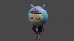 low poly character 3d models for games  3D model