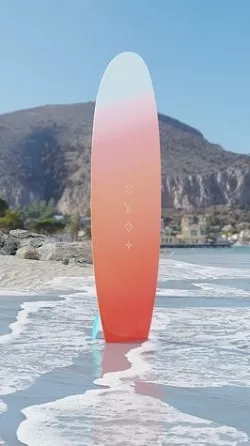 LV surfboard 3D model