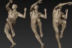 Male Full Body Sculpt Pose 12 3D model