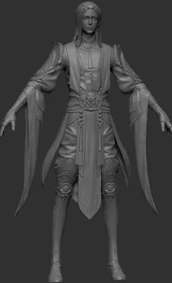 male witch 3D model