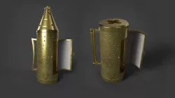 Medieval Metal Lantern Low-poly 3D model