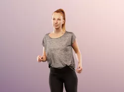 Melina 13466 - Running Athletic Woman  Low-poly 3D model