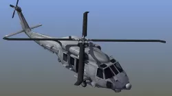 MH60 Seahawk Helicopter 3D model