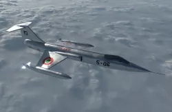 Military Airforce Starfighter F104G Low-poly 3D model