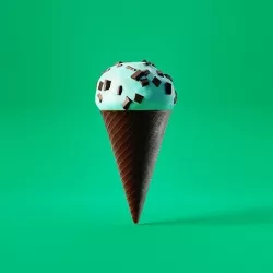 Mint Choc Chip Ice Cream 3D model