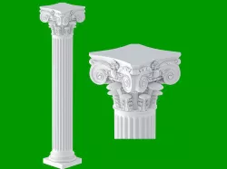 Modern Composite Column 3D model
