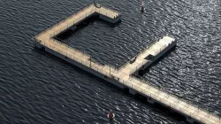 Modular pier 3D model