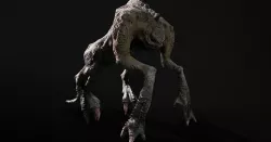 Monster Bush Master Mutant Low-poly 3D model