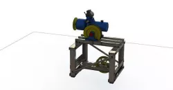 Motor Frame for MR Elevators 3D model