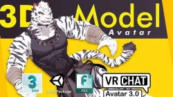 Mountain Furry Avatar 3D model