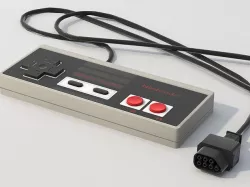 NES controller lowpoly Low-poly 3D model