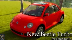 New Beetle Turbo 2004 Low-poly 3D model