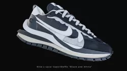 Nike x sacai VaporWaffle Black and White 3D model