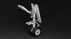 Nose Gear Business Jet - PBR  3D model