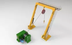 Offshore Crane  Low-poly 3D model