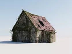 Old wooden Barn 3D model
