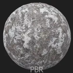 PBR 4K photorealistic Volcanic sand with seaweed Texture