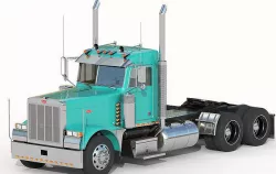 Peterbilt 379 with interior  3D model