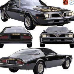 Pontiac Firebird Trans Am 1977 3D model
