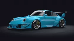 porsche 993 RWB rauh-welt 3D model