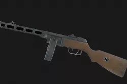 PPSh-41 Low-poly 3D model