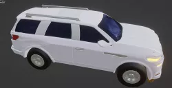 prado dmax totota car Low-poly 3D model
