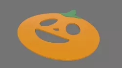 Pumpkin Candy Low-poly 3D model