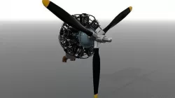 R-1830 Twin Wasp Aircraft Engine 3D model