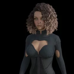 Realistic Girl Female Character 3D model 3D model