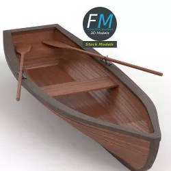 Rowing boat 2 3D model