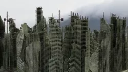 Ruined City Destroyed Cityscape 2 3D model