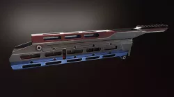 SAG MK21 AK Chassis Low-poly 3D model